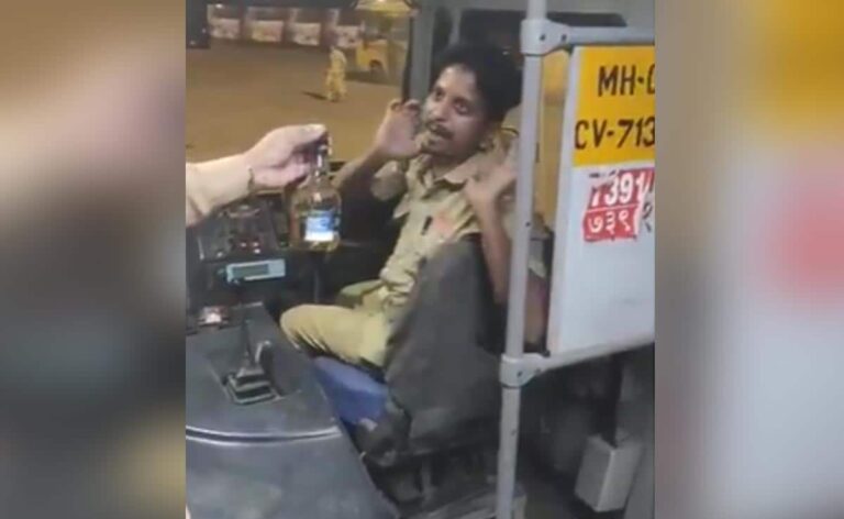 Mumbai Bus Driver Caught With Liquor In Seat, Video Is Viral After Crash